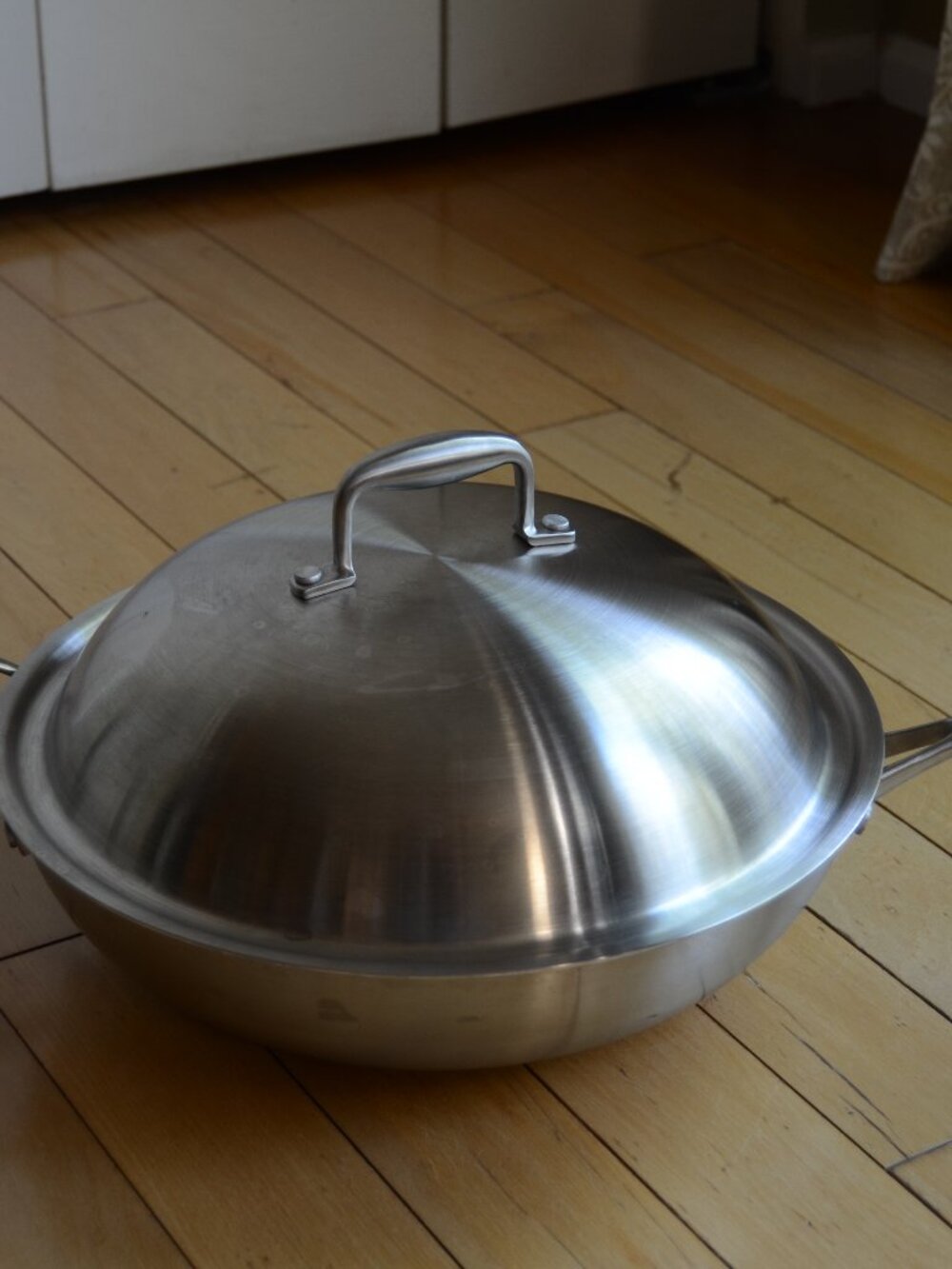 Willow & Everett Stainless Steel Flat Bottom Wok Pan